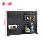 Portable Pegboard Organization Kit Multi Purpose Plastic Storage Board 90cm x 42cm Moisture Resistant Tool Free Assembly Adjustable Hooks and Trays Modular Design