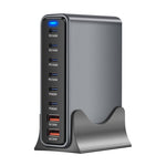 [GaN Tech] Bakeey YMX-670W 670W 8-Port USB PD Charger 2USB-A+6USB-C PD QC Fast Charging Desktop Charging Station EU Plug US Plug for iPhone 16 16 Pro 15 14 13 Pro Max for Samsung Galaxy S25 Ultra for Xiaomi 15 Pro