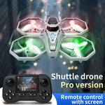 LinkMejor H118 PRO Stewind Shuttle Drone WiFi FPV with LCD Screen Controller HD Camera Headless Altitude Hold Mode LED RC Quadcopter RTF