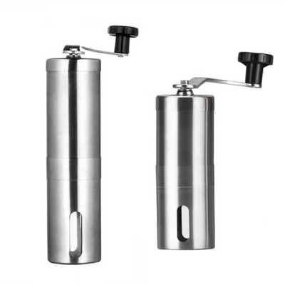 Portable Stainless Steel Manual Coffee Grinder Ceramic Grinding Core Adjustable Grinding Coarseness Hand Crank Coffee Machine