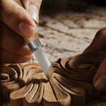 LinkMejor 12pcs Wood Carving Chisels Set Handmade Carving Knife Tool for Woodworking DIY Engraving