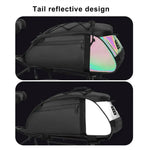 LinkMejor 4L Bicycle Pannier Bag Multi-Purpose Wear-resistant Bike Rear Rack Bag Night Reflective Cycling Camel Bag for MTB