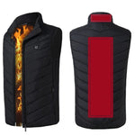 LinkMejor HV-02 Unisex 2 Zone Heating Vest 3-Gears Heated Jackets USB Electric Thermal Clothing Winter Warm Vest Outdoor Heat Coat Clothing
