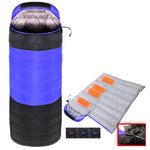 Camping Heated Sleeping Bag For Winter USB Charging 4 Heating Zones Heating Pads Portable 3 Temperature Adjustable Sleep Bag