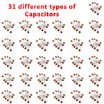 2110Pcs DIY Electronic Component Kit T0-92 LED PCB Assorted Resistors Capacitors Transistors Solderless for Circuit DIY Kit