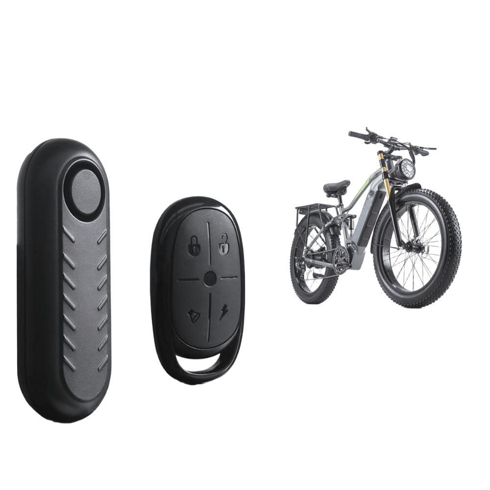 LinkMejor 110dB Anti-Theft Bicycle Alarm Adjustable Volume Vibration Remote Waterproof Alarm for Motorcycles Electric Vehicle
