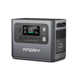 [US Direct] Aferiy P110-D 1200W 960Wh LiFePO4 Portable Power Station UPS Pure Sine Wave 14 Outputs, Fully Recharge in 1.5 Hours with LED Light Solar Generator for Outdoor Camping Home Emergency Backup Power