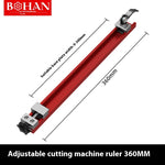 Adjustable Circular Saw Guide Edge Aluminum Alloy Easy Woodworking Cutting Tool Freely Adjustable Accurate Cutting Width Smooth Finish Universal Compatibility