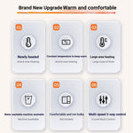 28 Zone Heated Vest Adjustable Temperature Warm Heating Vest Winter Outdoor Body Warmer