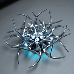 LinkMejor Mechanical Flowers Inspired by Saatchi Gallery APP Control Creative Desktop Decoration Ornaments
