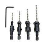 LinkMejor DB-C2 4pcs Carpentry Countersink Drill Bit Set Wood Working Tools