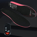 LinkMejor 1 Pair EVA Unisex Electric Heated Insoles Wireless Remote Control Thermal Rechargeable Smart Heating Warm Pad for Winter Sports