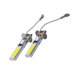 H1/H3 Pair Car LED Fog Lights 10W Front Fog Lights COB Chip Fog 6000K LED Headlight Light Bulb Super White for Fog Driving Light Daytime Running Light