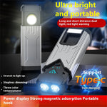 1000LM Super Bright Magnetic Flashlight USB Rechargeable Portable LED Work Lamp Multimode 18650 Waterproof Camping Tent Light
