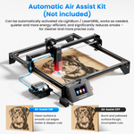 [EU/US/UK Direct] LONGER RAY5 10W Laser Engraver Newly Upgraded Version 24000mm/min Engraving Speed 0.06x0.06mm Laser Spot 3.5 inch Touch Screen 400x400mm Working Area Offline Carving 32-Bit Chipset WiFi Connection Support AI Lightburn