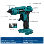 Drillpro Electric Hot Melt Glue Gun with Rapid Heating Intelligent Temperature Control for DIY Crafting Works with 10PCS Glue Sticks Fit For Mak 18V Battery Convenient and Efficient Use