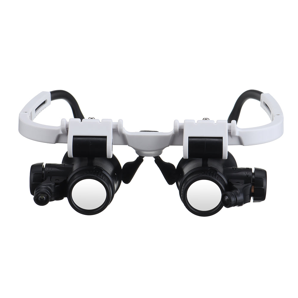 Headband Head-Mounted Repair LED Lamp Light Magnifying Glass Magnifier Loupe