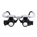 Headband Head-Mounted Repair LED Lamp Light Magnifying Glass Magnifier Loupe