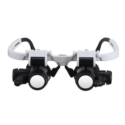 Headband Head-Mounted Repair LED Lamp Light Magnifying Glass Magnifier Loupe