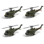 LinkMejor E190 1:34 UH-1 HUEY Scale 2.4G 6CH Altitude Hold Optical Flow Positioning Dual Brushless Motor RC Helicopter