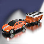 LinkMejor Q231 Q232 RTR 1/64 2.4G RWD Mini Drift RC Car Alloy Body Shell LED Light Support App Remote Control Optional Trailer Three Speed On-Road Racing Vehicles Models Boys Gifts Toys