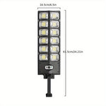 504LED Motion Sensor Solar Street Light Outdoor Home Garden Light Super Bright Waterproof Remote Control Human Body Induction 3 Lighting Mode