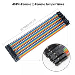 40 Pin Jumper Cable Male to Female/Male to Male/Female to Female 10cm 20cm 30cm Nickel Plated Copper Rainbow Color Wires