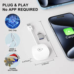 Wireless CarPlay Adapter Support Watch Video Online Netflix/YouTube/Tiktok For OEM Wired CarPlay Cars