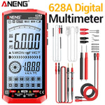 LinkMejor 628A Multimeter Tester 6000 Count True RMS Digital Rechargeable AC DC Voltage Current Capacitance Resistance NCV Auto-ranging High Definition Screen Adjustable