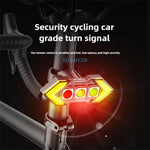 LinkMejor Wireless Remote Control Left Right Turn Signals Bicycle Taillight Intelligent Brake Sensing Safety Warning Cycling Light Type-C Charging Bike Rear Lights for MTB Night Riding