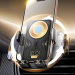 X18 15W Wireless Charging Car Phone Holder Infrared Sensing Automatic Opening and Closing 90° Rotation AI Smart Chip Fast Charging Holder Car Phone Holder
