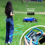 Remote Control Lawn Mower AWY-550 550mm Cutting Width Loncin 224cc Engine 45 Degree Gradeability Adjustable Cutting Height 1500m²/h Mowing Efficiency Electric Lift