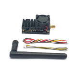 LinkMejor 5.8GHz 2W FPV VTX Transmitter 40CH with 3-Channel Video Switch 1000TVL HD CMOS Camera – 2.8mm 120° FOV Audio PAL/NTSC 5-17V for RC Drone