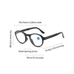 Portable Folding Reading Glasses Fashion Far-sighted Eyewear with Plastic Case Anti Blue Ultralight Diopter Eyeglasses 1.5 To +3.5