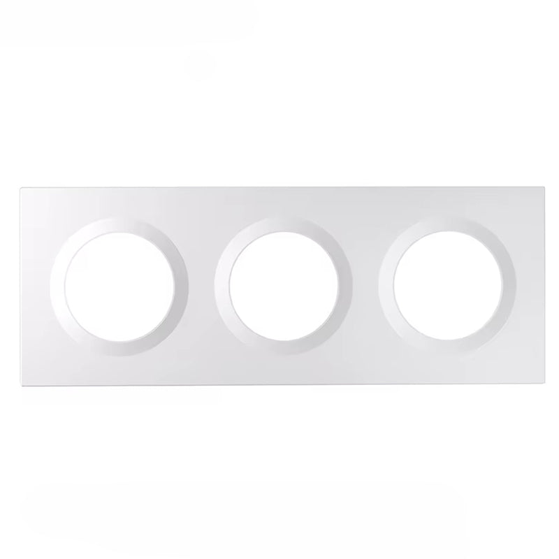 LinkMejor EF2G EF3G Wall Switch Frame Orb-2/3 Gang Adapted for Fusion Series Orb-MW1/Orb-ZBW1L/Orb-RBS/E1GS Designed for Enclosures