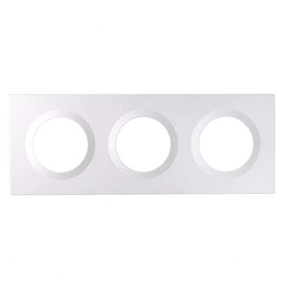 LinkMejor EF2G EF3G Wall Switch Frame Orb-2/3 Gang Adapted for Fusion Series Orb-MW1/Orb-ZBW1L/Orb-RBS/E1GS Designed for Enclosures