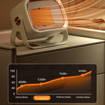 Tevorex 1200W Mini Smart PTC Ceramic Heater, IPX4 Waterproof, Energy-Saving Space Heater with Overheat Protection for Home & Office