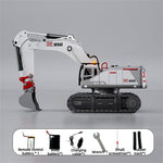 LinkMejor 9581 RTR 1/50 2.4G 28CH All Alloy RC Car Excavator 950  Lead Screw Remote Control Simulation Engineering Vehicles Electric Toys Models