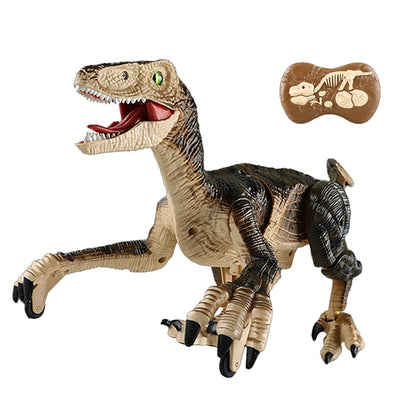 2.4G 5CH Remote Control Sound and Light Mechanical Dinosaur Simulation Velociraptor RC Toy for Chidren Gifts