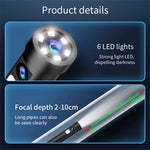 3 in 1 8mm Micro USB/Type-C Endoscope Inspection Dual Lens Camera Waterproof Smartphone Mini Inspection Camera for IOS Android Pipeline Video Borescope