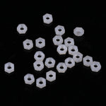 180pcs M3 Nylon White M-F Hex Standoff Spacers Screw Nut Assortment Kit with Box