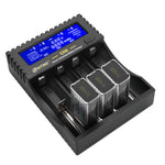 LinkMejor CH4 Battery Charger Li-ion Li-fe Ni-MH Ni-CD Smart Fast Charger for 18650 26650 6F22 9V AA AAA 16340 14500 Battery Charger