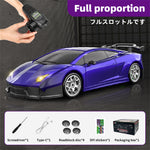 LinkMejor 2198 RTR 1/43 2.4G 4WD Mini RC Car Gyro Race LED Light Full Proportional Remote Control High-Speed Motor On-Road Racing Micro Vehicle Model Boys Gifts Toys