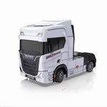 S917 RTR 1/43 2.4G 4WD Mini RC Car Tractor Semi Truck Built-In Gyro Full Proportional Drift Dual Speed LED Lights Racing Vehicles Models Engineering Remote Control Toys