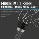 Comfook 8-Needle Coffee Distribution Tool SUS304 Stainless Steel Distribution Coffee Accessories Wide Compatible with 51-58mm Portafilter