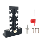 Woodworking Adjustable Dowel Maker Jig 7mm-18mm Carbide Blade Double-edged Cutting Aluminum Alloy Electric Drill Milling Tool