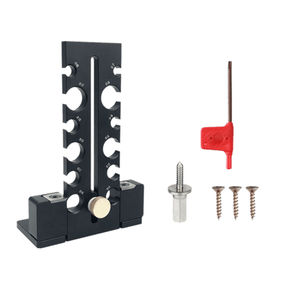 Woodworking Adjustable Dowel Maker Jig 7mm-18mm Carbide Blade Double-edged Cutting Aluminum Alloy Electric Drill Milling Tool