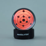 LinkMejor Kaleidoscope Sharingan Crystal Ball Rechargeable LED Music Rhythm Display Desktop Ornament Science Discovery Toys Gifts