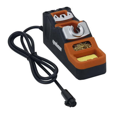LinkMejor SDC02 Soldering Iron Stand Welding Pen Holder for T245 T210 T115 TH12 Irons With Sleep Jack Tip Cleaner