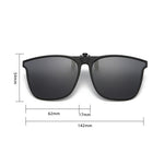 Polarized Clip-On HD Sunglasses Men Women UV400 Protection Car Driver Myopia Clip-On Sun Glasses for Outdoor Travel Fishing